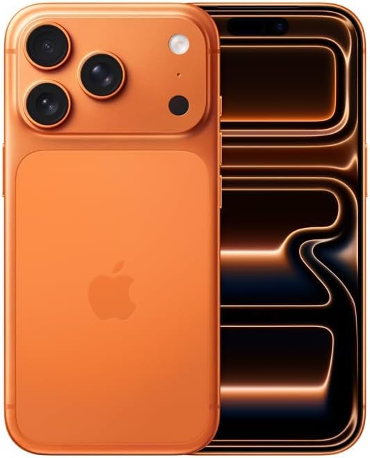 Apple iPhone 17 Pro, versión estadounidense, 256 GB, eSIM, naranja cósmica, desbloqueado (renovado prémium) (copia)