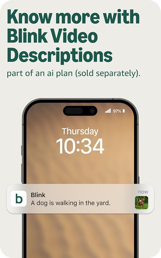 Blink Outdoor 2K+ (últ. modelo). Cámara inteligente inalámbr...