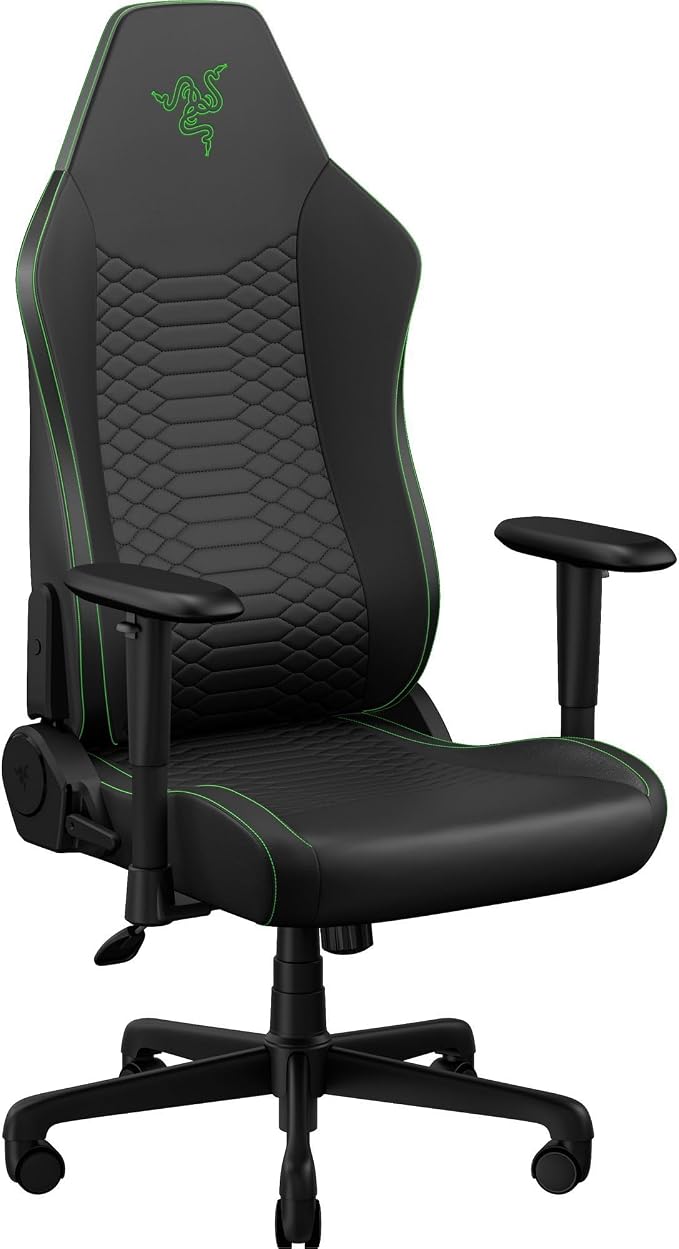 Razer Iskur V2 X NewGen - Silla ergonómica para juegos, color negro/verde