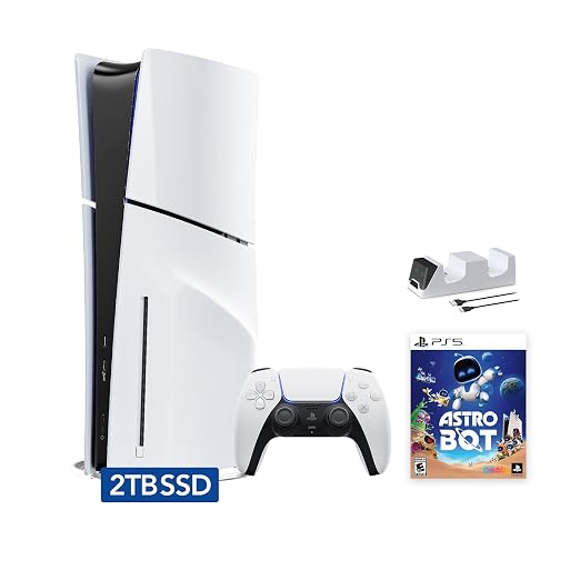 Sony PlayStation 5 Slim Disc 2TB SSD Edition Bundle with Ast...