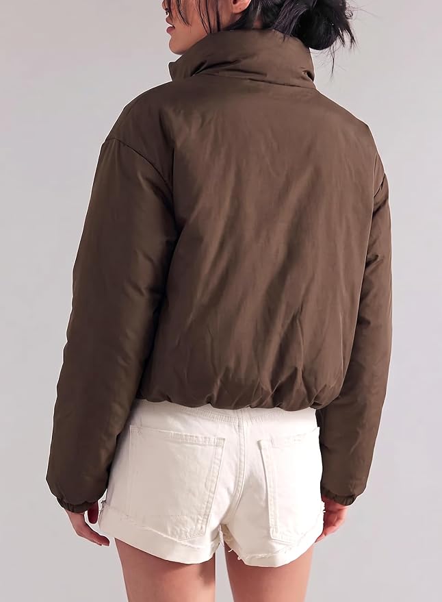 Darong Chaqueta bomber acolchada ligera con bolsillos para m...