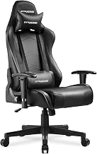 GTRACING Silla de juegos de carreras, oficina, computadora, ergonómica, silla de videojuegos, respaldo y asiento, reclinable, giratoria, altura ajustable, con reposacabezas y almohada lumbar, silla de