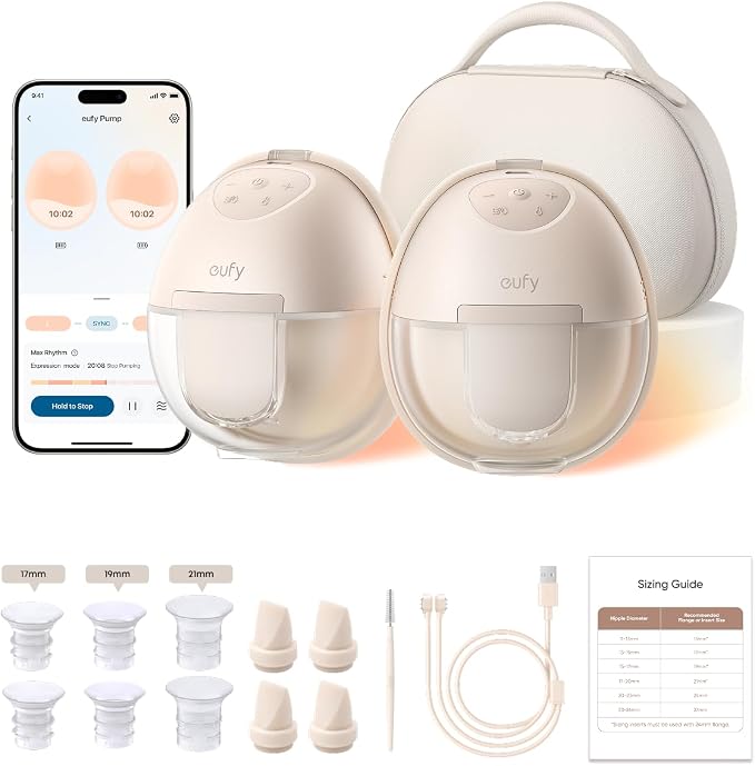 eufy Security Extractor de leche portátil con calefacción S1...