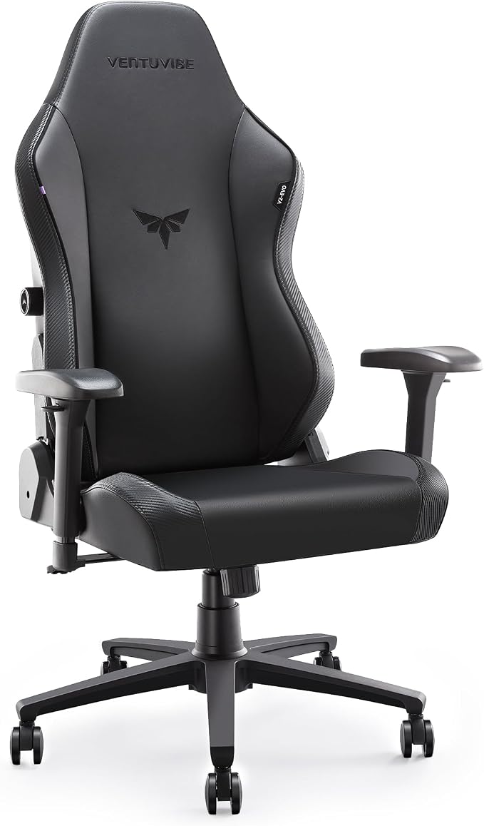 Silla para videojuegos, silla ergonómica de computadora con respaldo alto y soporte lumbar, silla de videojuegos, reposabrazos ajustables 4D, reclinable de 170° y capacidad de 320 libras, silla de juegos para el hogar