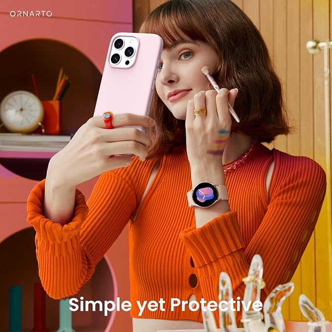 ORNARTO Funda compatible con iPhone 16 Pro de 6.3 pulgadas