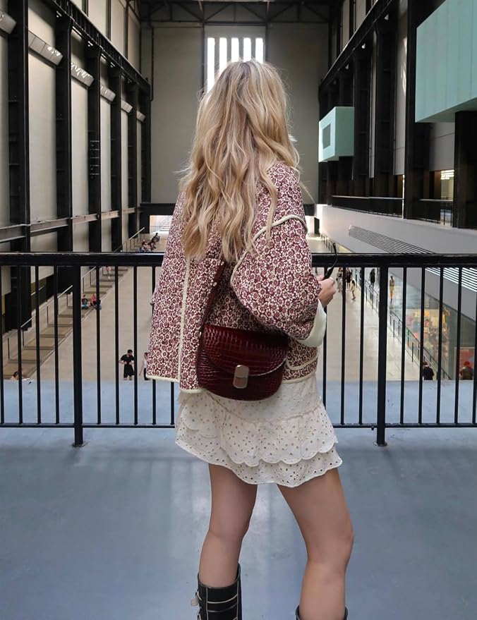 Chaqueta corta acolchada acolchada para mujer