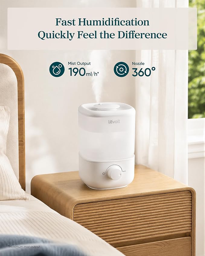Levoit Humidificadores de llenado superior para dormitorio