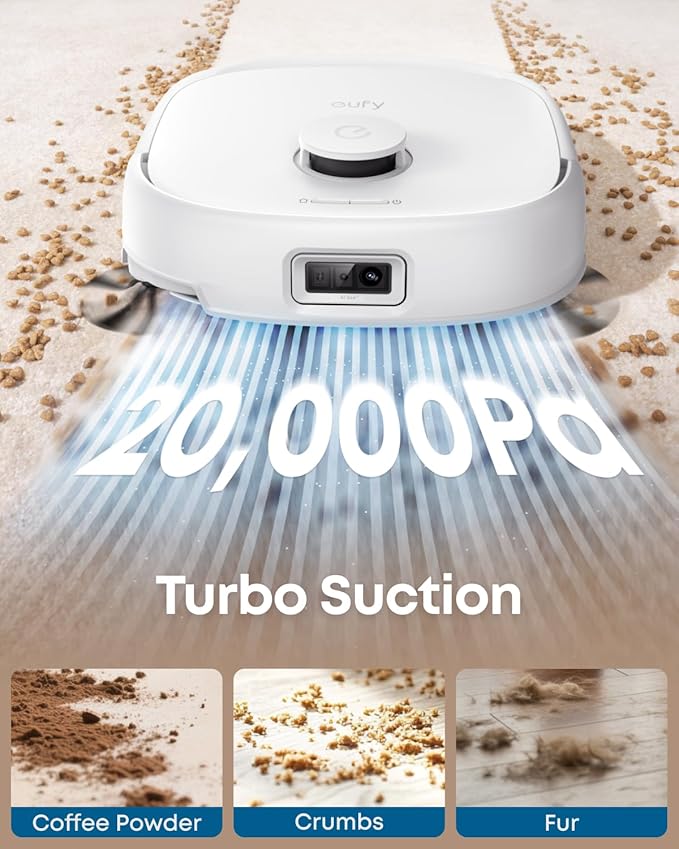 eufy E25 Robot Aspirador y trapeador para pelo de mascotas