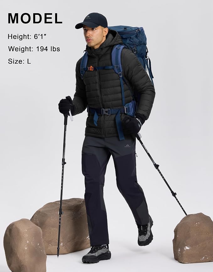 Pioneer Camp Men's Lightweight Packable Puffer Jacket Insula...