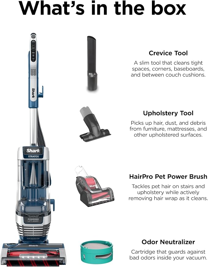 Aspiradora vertical Shark Stratos con DuoClean PowerFins