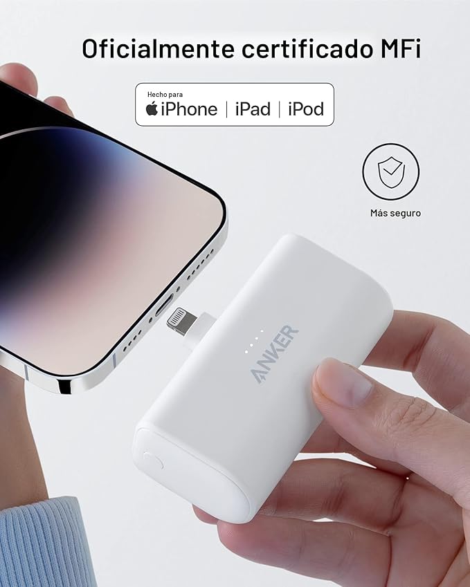 Cargador portátil Anker Nano para iPhone