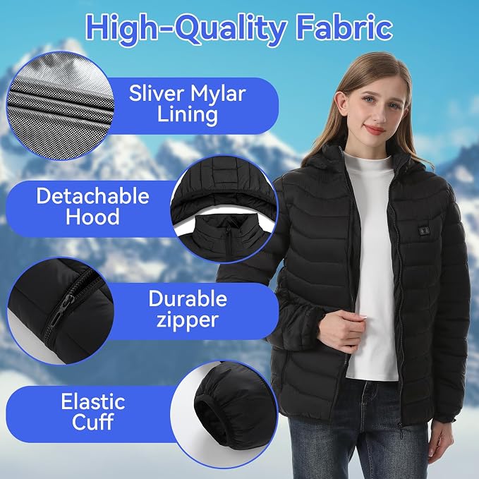 Chaquetas térmicas para mujeres y hombres con batería
