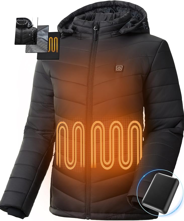 Chaqueta térmica para mujer con batería