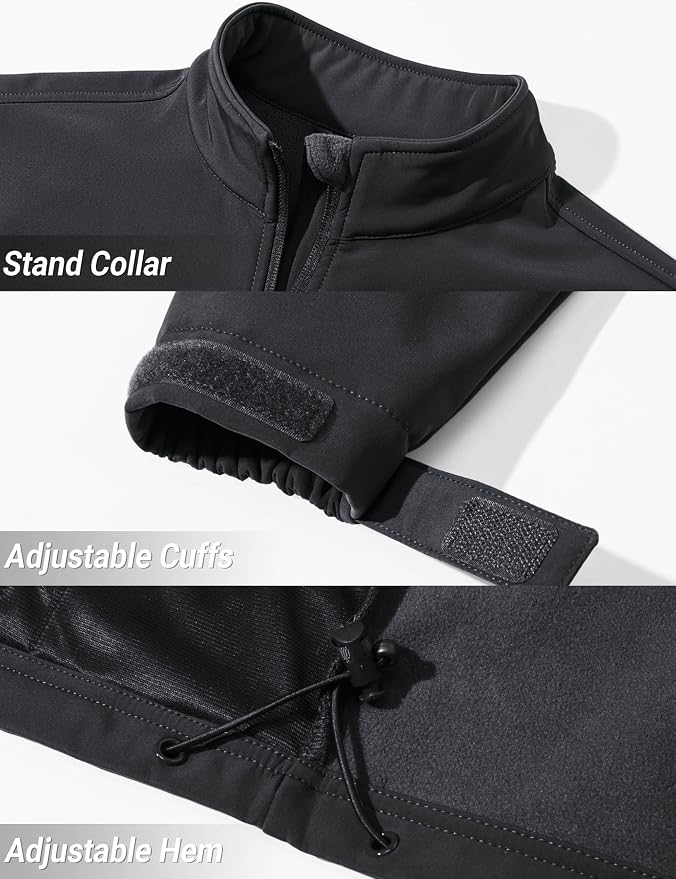 TACVASEN Chaqueta Softshell ligera para hombre