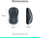 Logitech MK270 Combo de teclado y mouse inalámbricos de tama...