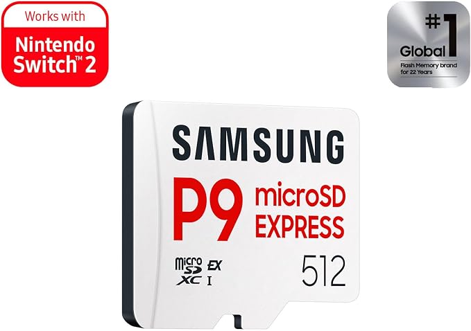 Samsung P9 Express microSDXC 512GB para Nintendo Switch 2