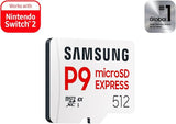 Samsung P9 Express microSDXC 512GB para Nintendo Switch 2