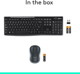 Logitech MK270 Combo de teclado y mouse inalámbricos de tama...