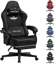 GTPLAYER Silla Gaming de Tela con Cojín de Resorte de Bolsil...