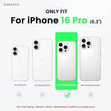 ORNARTO Funda compatible con iPhone 16 Pro de 6.3 pulgadas
