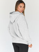 Trendy Queen Sudaderas de gran tamaño con cremallera para mu...