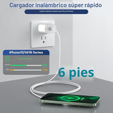 Cargador Inalámbrico Magnético para iPhone 16 15 Carga Inalá...