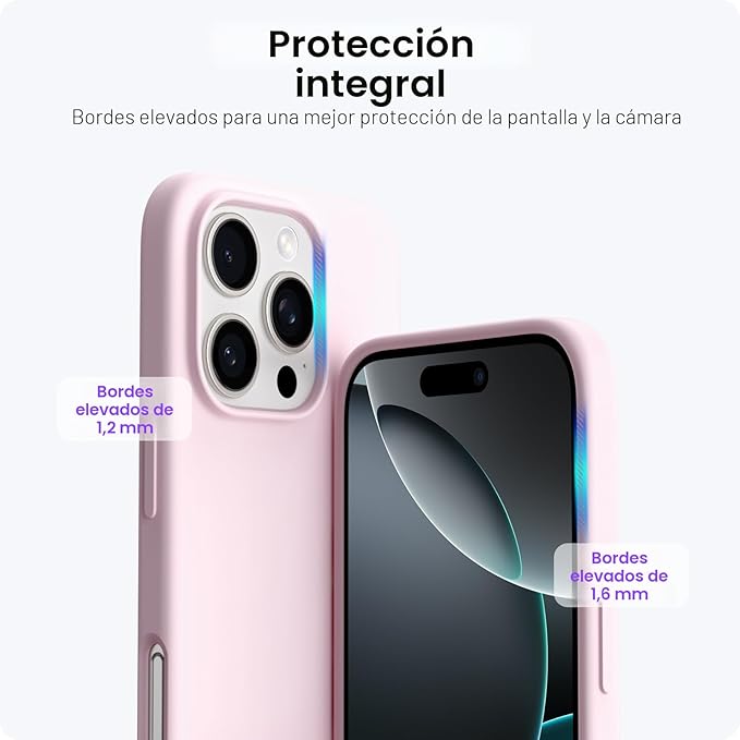ORNARTO Funda compatible con iPhone 16 Pro de 6.3 pulgadas