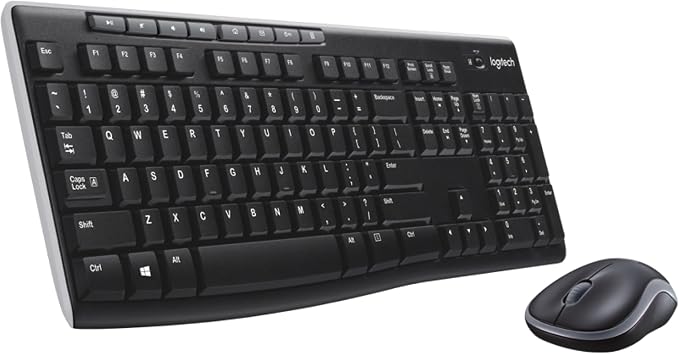 Logitech MK270 Combo de teclado y mouse inalámbricos de tama...