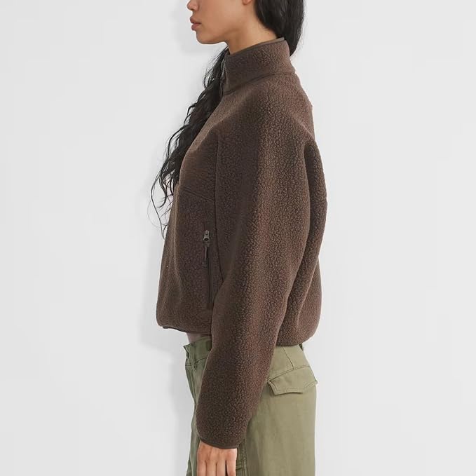 Sudaderas con cremallera de un cuarto para mujer