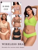 OEAK Brasier de gelatina inalámbrico para mujer