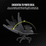 Corsair TC100 Silla de juegos relajada – Tela – Diseño inspi...