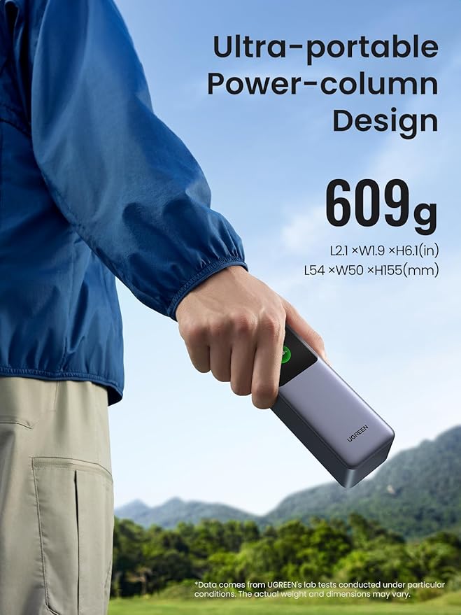 UGREEN Nexode Power Bank 25000mAh 200W Cargador portátil par...