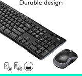 Logitech MK270 Combo de teclado y mouse inalámbricos de tama...