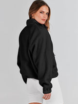ANRABESS Chaqueta de forro polar mullido para mujer de otoño