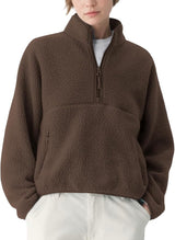 Sudaderas con cremallera de un cuarto para mujer