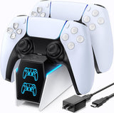 OIVO Cargador de controlador PS5 con adaptador de CA de carg...