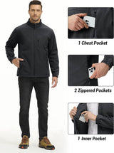 TACVASEN Chaqueta Softshell ligera para hombre