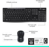 Logitech MK270 Combo de teclado y mouse inalámbricos de tama...