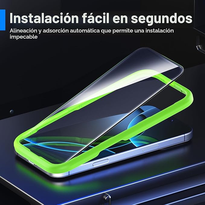 Ailun Paquete de 3 protectores de pantalla para iPhone 16 Pr...