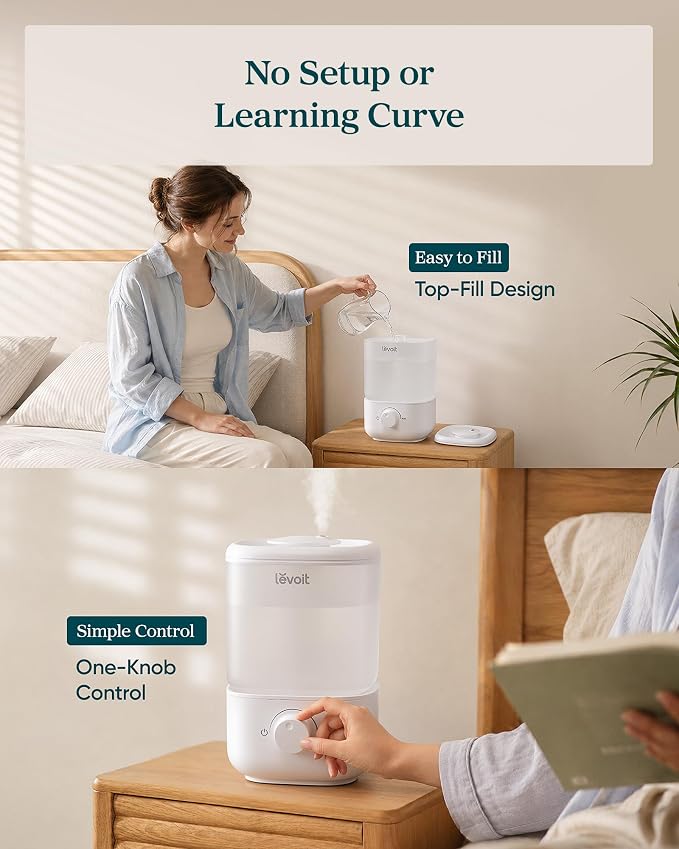 Levoit Humidificadores de llenado superior para dormitorio