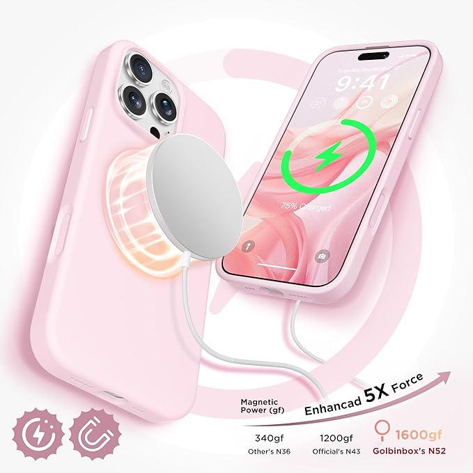 GolbinBox Funda magnética para iPhone 16 Pro