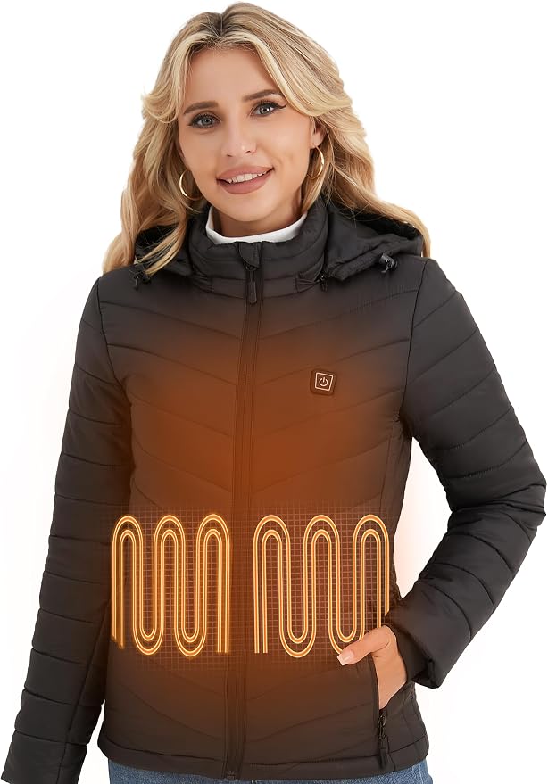 Chaqueta térmica para mujer con batería