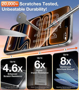 UltraGlass 9H+ Vidrio para iPhone 16 Pro Protector de pantal...