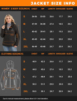 Chaqueta térmica para mujer con batería de 20000 mAh