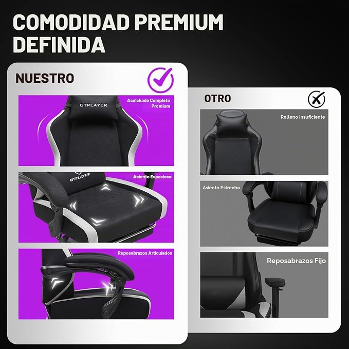 GTPLAYER Silla de juegos