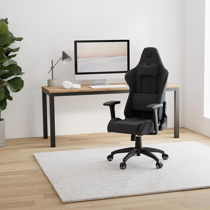 Corsair TC100 Silla de juegos relajada – Tela – Diseño inspi...