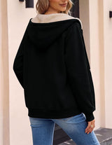 Zeagoo Chaqueta de forro polar Sherpa para mujer
