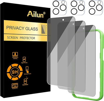 Ailun Paquete de 3 protectores de pantalla de privacidad par...