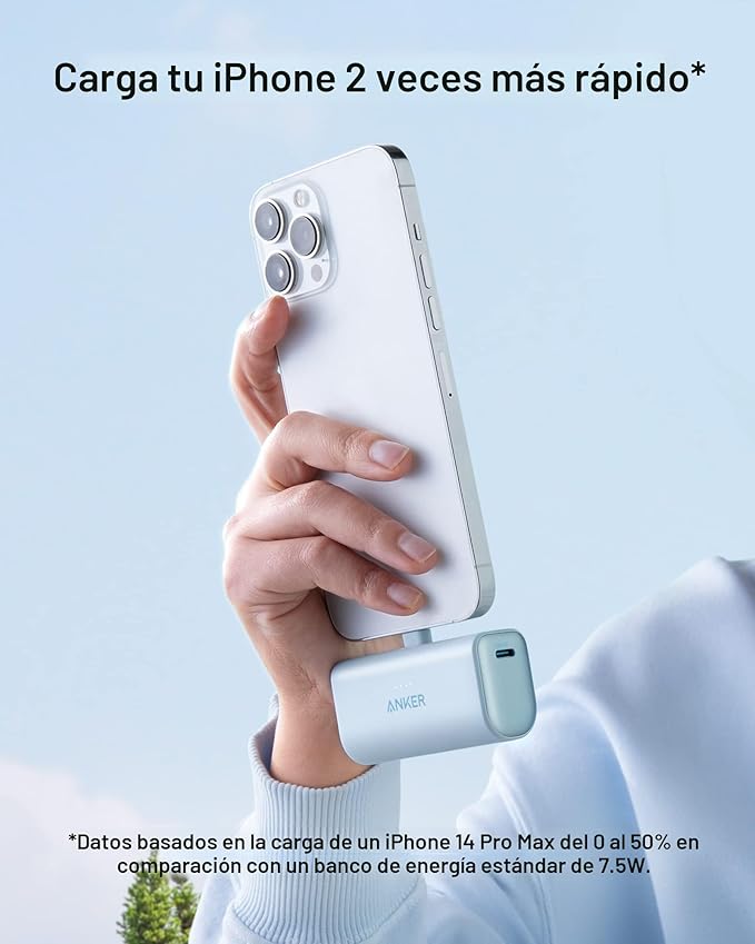 Cargador portátil Anker Nano para iPhone