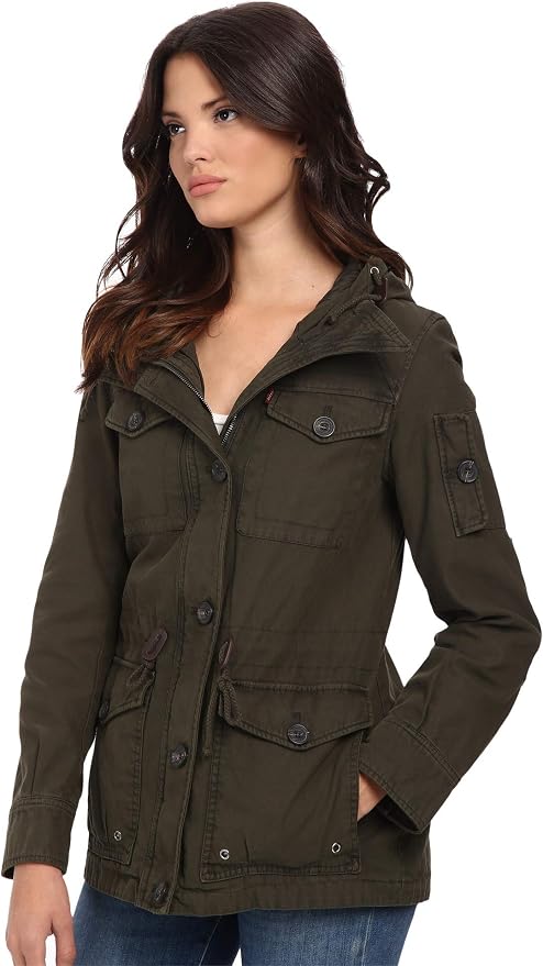 Levi's Women's Lightweight Cotton Military Jacket (Standard...